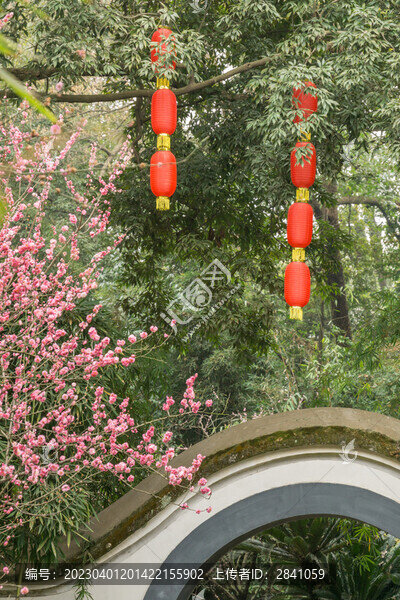 春天中國成都的杜甫草堂