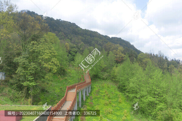 雅安蒙頂山天梯古道登山棧道
