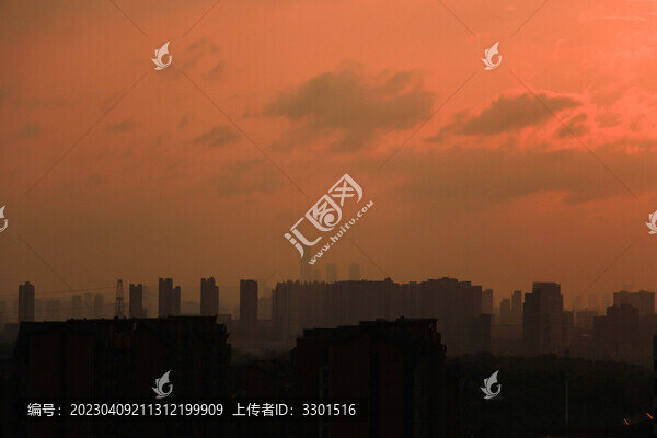 城市樓宇剪影