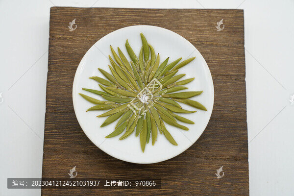 湄潭翠芽雀舌特寫(xiě)高清綠茶素材