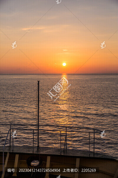 海島日落夕陽