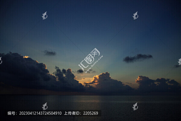 海島日落夕陽