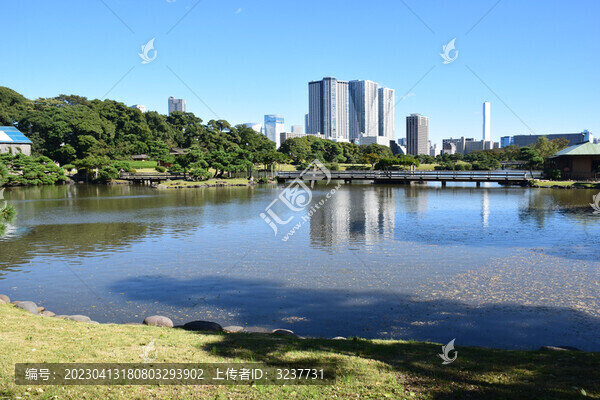 日本東京濱離宮恩賜庭園風(fēng)景