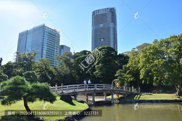 日本東京濱離宮恩賜庭園風(fēng)景