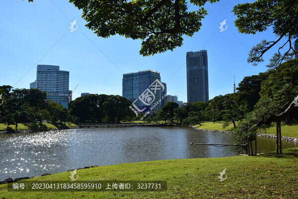 日本東京濱離宮恩賜庭園風(fēng)景