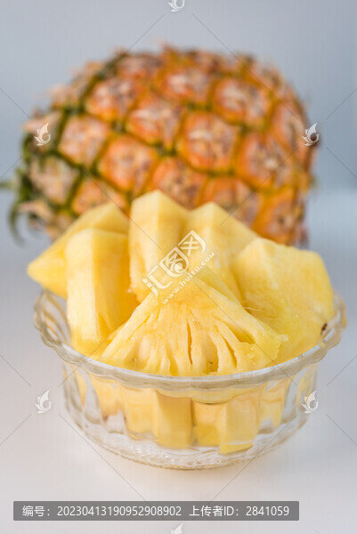 棚拍新鮮的菠蘿