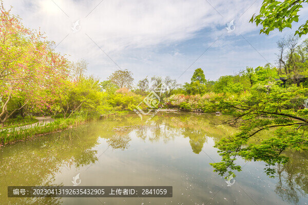 南京棲霞山桃花澗風光