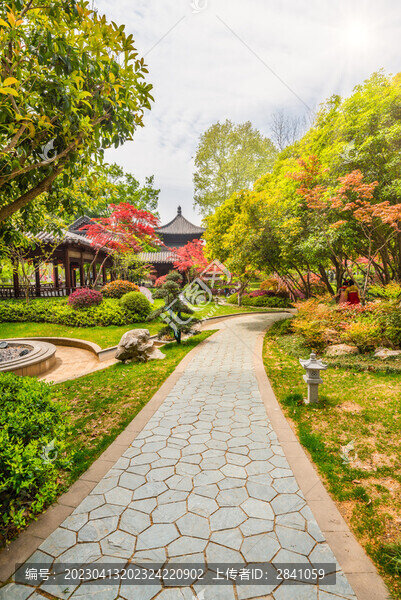 南京棲霞山楓樹(shù)園林建筑