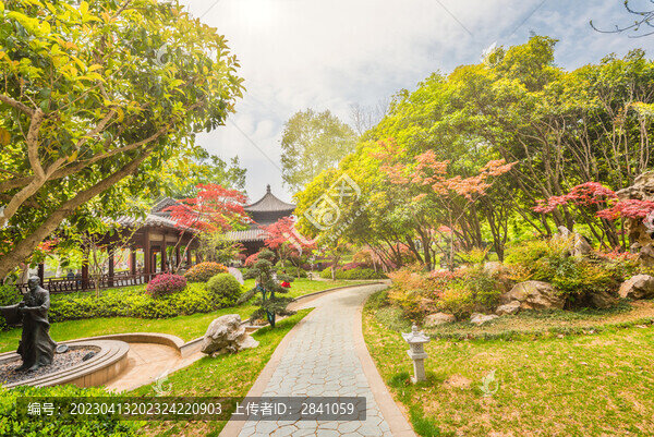 南京棲霞山楓樹園林建筑