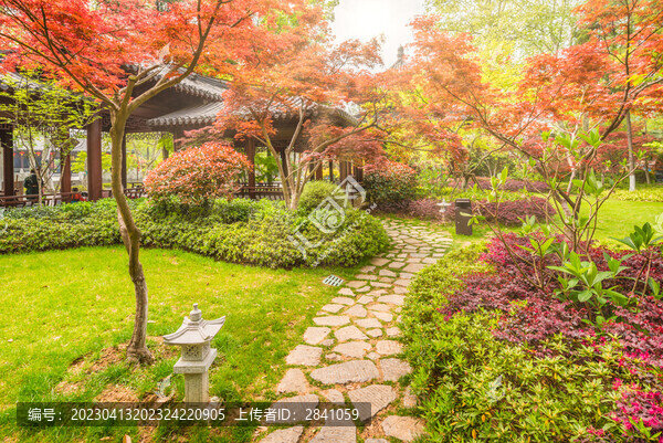 南京棲霞山楓樹園林建筑