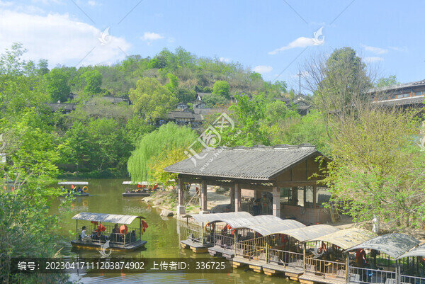 成都五鳳溪古鎮(zhèn)黃水河游船碼頭
