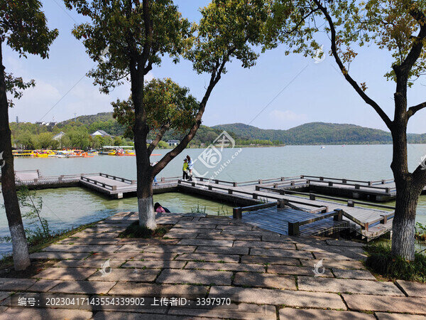 自然風景湖泊南北湖
