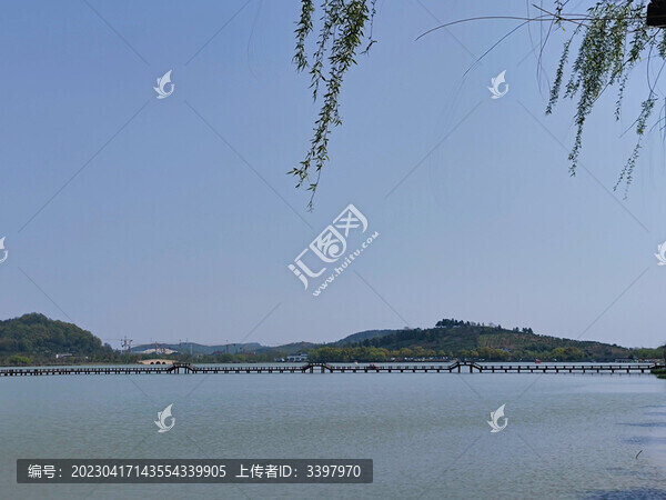 自然風景湖泊南北湖