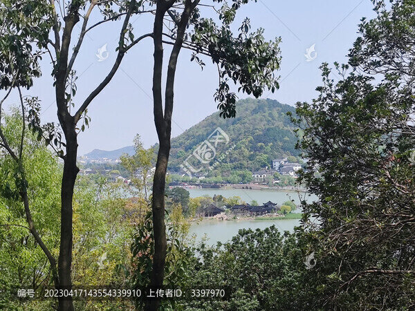 自然風(fēng)景湖泊南北湖