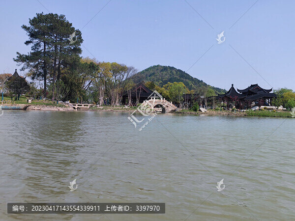 自然風(fēng)景湖泊南北湖