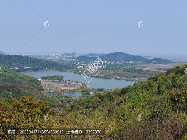 自然風(fēng)景湖泊南北湖