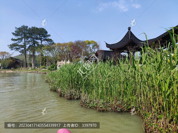 自然風(fēng)景湖泊南北湖