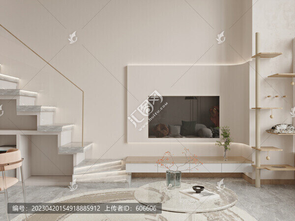 奶油風(fēng)墻布壁畫背景場(chǎng)景圖