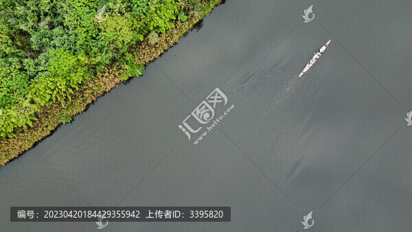 航拍劃龍舟