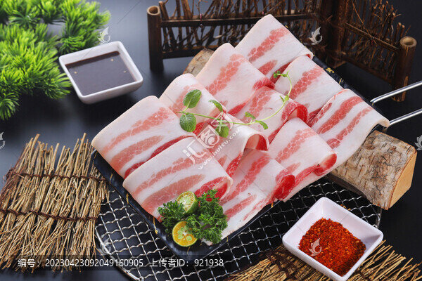 薄片豬五花肉