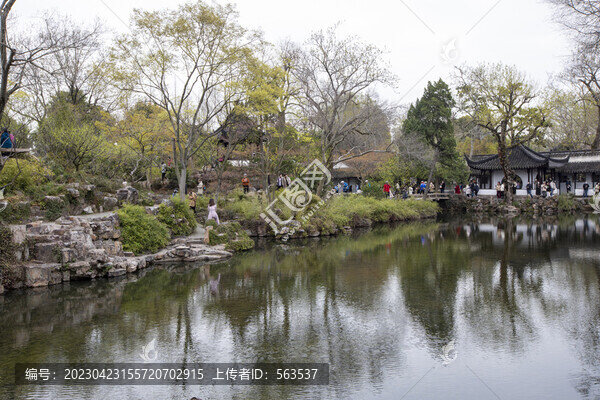 蘇州掘政園古典園林風(fēng)光