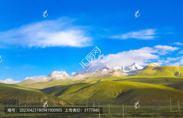 雪山草原