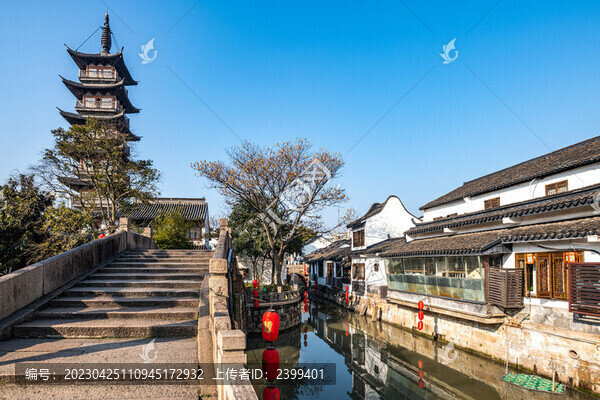 上海嘉定州橋老街法華塔