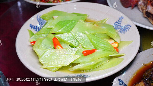 涼拌萵筍