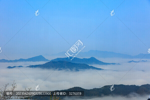 安徽九華山云海風(fēng)光