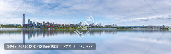 成都興隆湖濕地公園全景圖