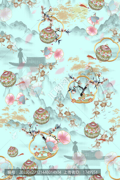 中國風(fēng)印花圖案
