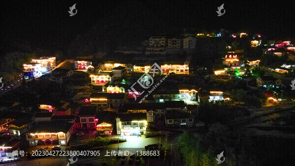 黔北民居夜景