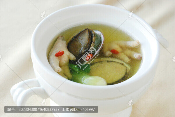 雞湯鮑魚