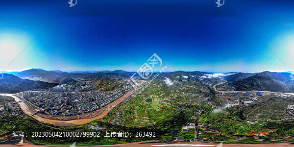 滎經(jīng)縣城720度全景