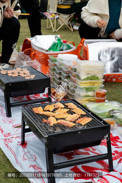 野餐露營烤五花
