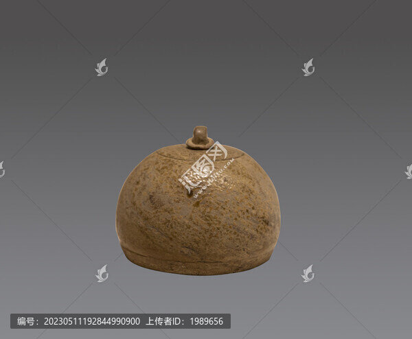戰(zhàn)國(guó)云紋原始瓷鎮(zhèn)