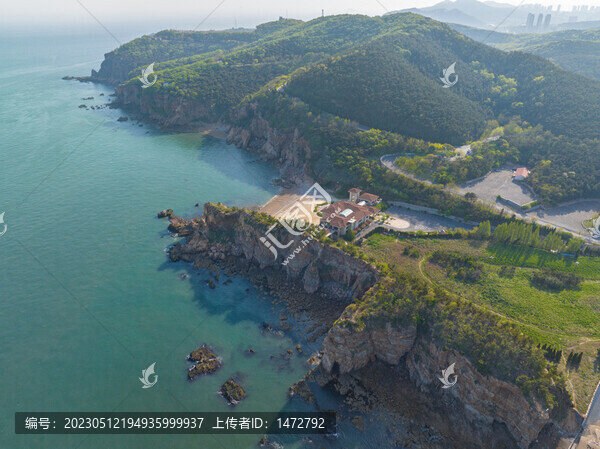 遼寧大連濱海路春季海濱風光