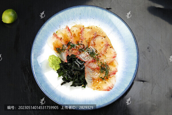 鯛魚薄切刺身