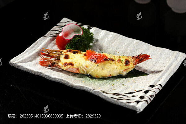 芝士焗虎蝦
