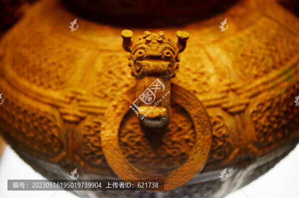 戰(zhàn)國蟠紋銅瓿