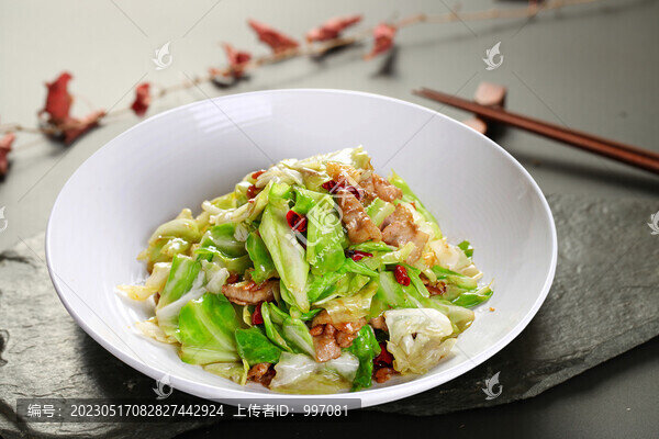 海米炒包菜
