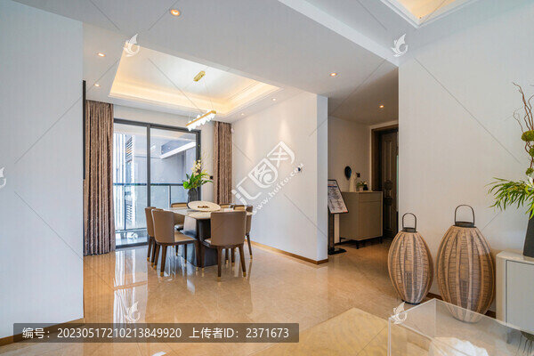 高端住宅內(nèi)部現(xiàn)代風(fēng)格餐廳