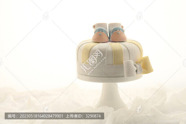 一個美麗的翻糖蛋糕