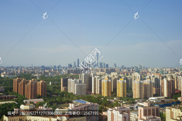 俯瞰北京城城市風(fēng)光