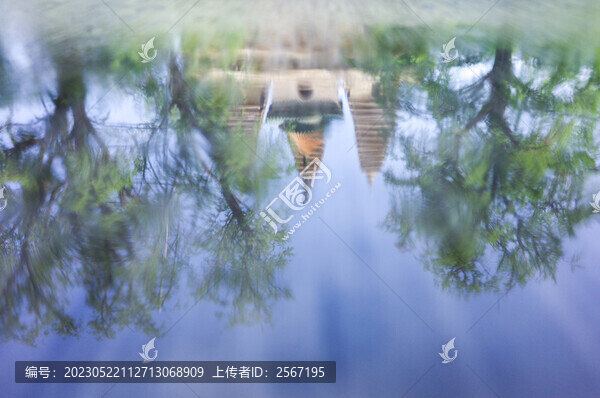 石刻博物館五塔寺金剛寶座倒影