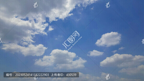 藍(lán)天白云背景素材