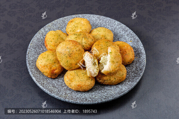 海苔蝦仁餅