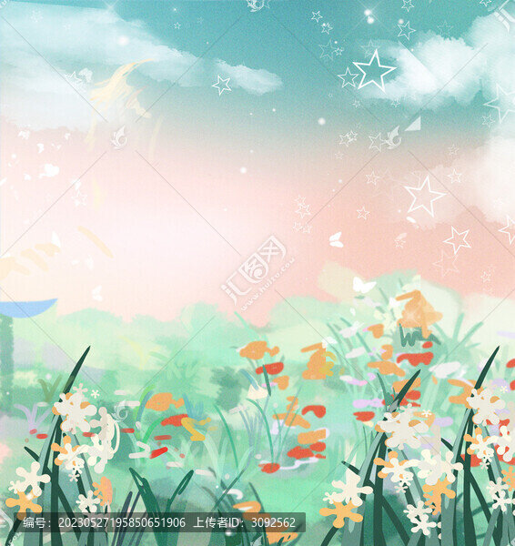 天空草地