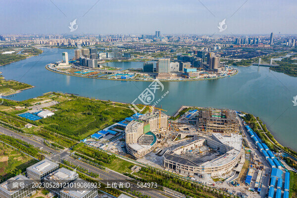 鄭州國際文化交流中心施工工地