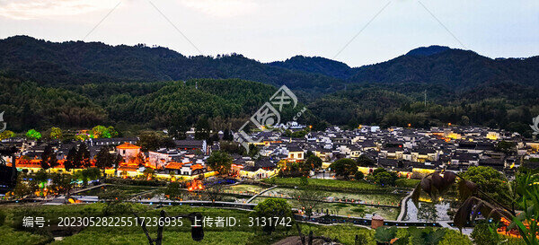 西遞古村落全景